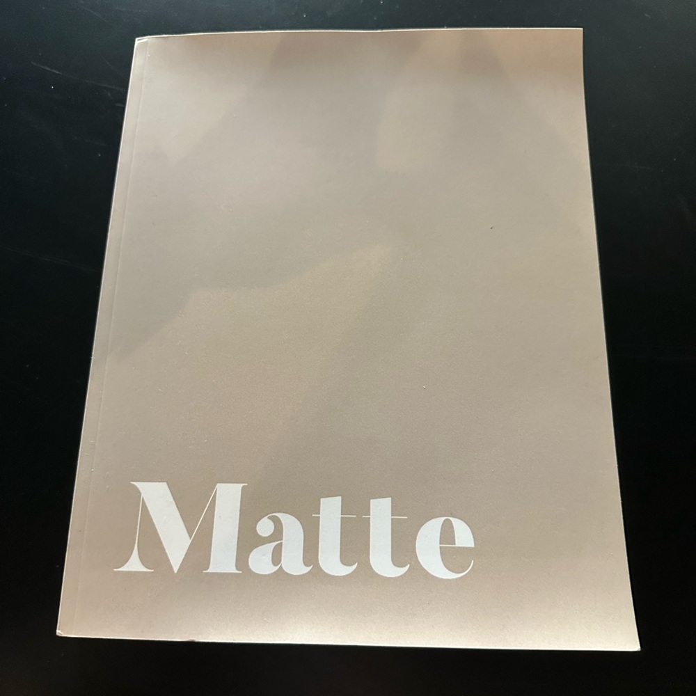 Matte Beige Book Cover
